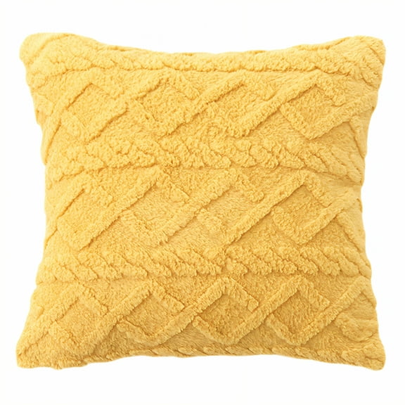 AUQ Throw Pillow Covers,Color Stability Pillow Covers 18x18,Low Profile Zip Cushion Covers,Brown,18"x18"