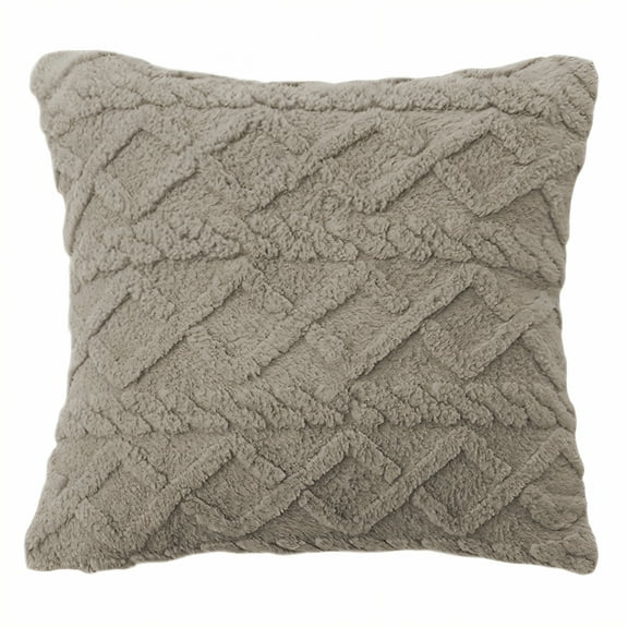 AUQ Throw Pillow Covers,Color Stability Pillow Covers 18x18,Smooth Zipline Cushion Covers,Gray,18"x18"