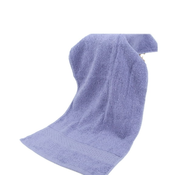 AUQ Towels Solid Color Face Towels,Hand Towels,Bat Cotton Bathroom Towels,Light Purple,29.13*12.102in