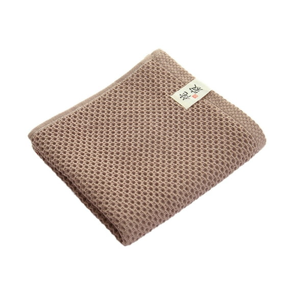 AUQ Towels Suitable for All Seasons Hair Towel Pure Cotton Face Towels,Coffee