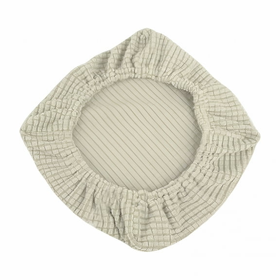 AUQ Vanity Stool Covers Square Dining Chair Seat Covers For Wedding Party Bar Hotel Stretch Stool Cover With Non Slip Design