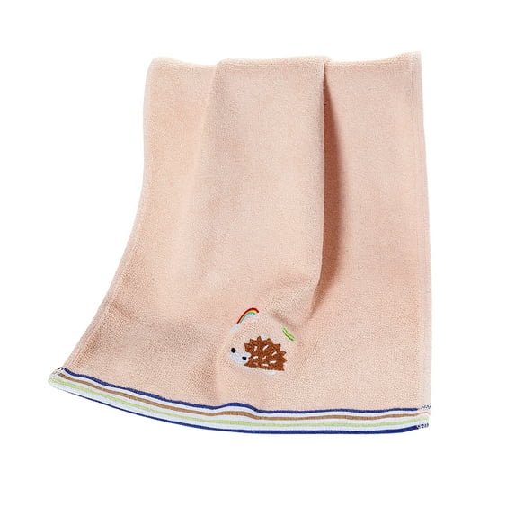 AUQ Wash Cloth,Dense Absorbent Fiber Surface Face Cloths for Washing Face,Even Stitch Alignment Wash Rags,Pink,19.69*9.84*0.39in