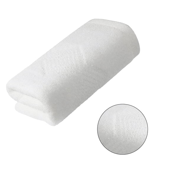 AUQ Wash Gags for Body,Compact Absorbent Yarn Surface Wash Cloths for Body,Reinforced Edge Stitch Finish Hand Towels for Bathroom,White,29.53*13.78*0.39in