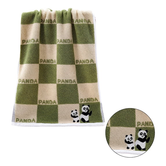 AUQ Wash Gags for Body,Smooth Fluffy Yarn Surface Face Cloths for Washing Face,Neat Precision Edge Stitching Makeup Washcloths for Face,Green,29.53*13.78*0.39in