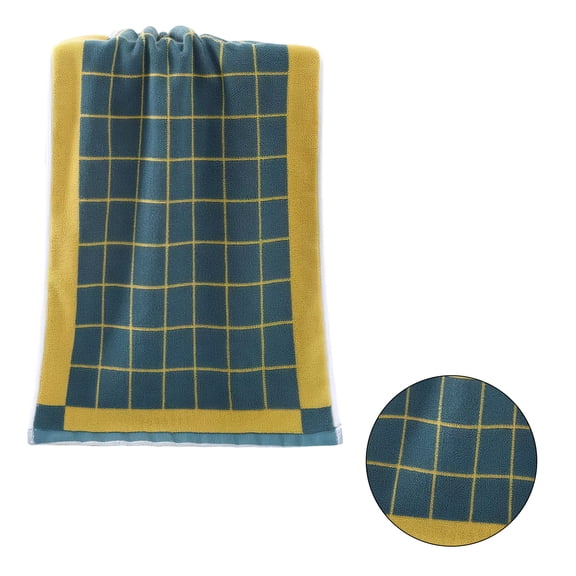 AUQ Wash Gags for Body,Compact Loop Absorbent Fabric Face Towels,Even Tight Stitch Construction Washcloths for Showering,Yellow,29.53*13.78*0.39in