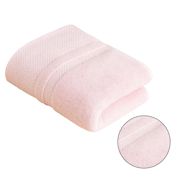 AUQ Wash Gags for Body,Fluffy Breathable Cotton Surface Wash Cloths,Strong Tight Seam Finish Hand Towel,Pink,29.53*13.78*0.39in