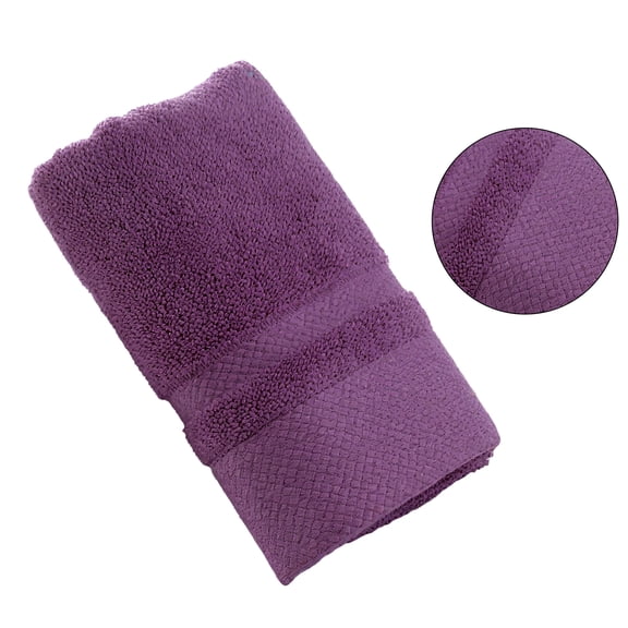 AUQ Wash Gags for Body,Premium Long Staple Cotton Wash Cloths for Body,Dense Soft Absorbent Texture Wash Clothes,Purple,29.53*13.78*0.39in