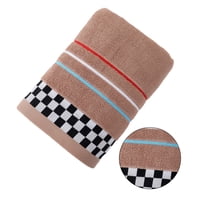 AUQ Wash Gags for Body,Thick Soft Cotton Towel Face Cloths,Dense Fluffy Loop Texture Hand Towels for Bathroom,Coffee,29.53*13.78*0.39in