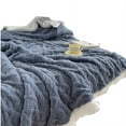 thumbnail image 1 of AUQ Weighted Blanket,Snuggle Up on Chilly Nights Plush Blanket,No Fading or Shrinking Throw Blankets for Bed,Blue,70.9"×78.7", 1 of 4