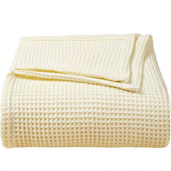 AUQ Weighted Blanket,Textured Honeycomb Weave Faux Fur Blanket,Gentle on Sensitive Skin Checkered Blanket,Yellow,27.5"×43.3"