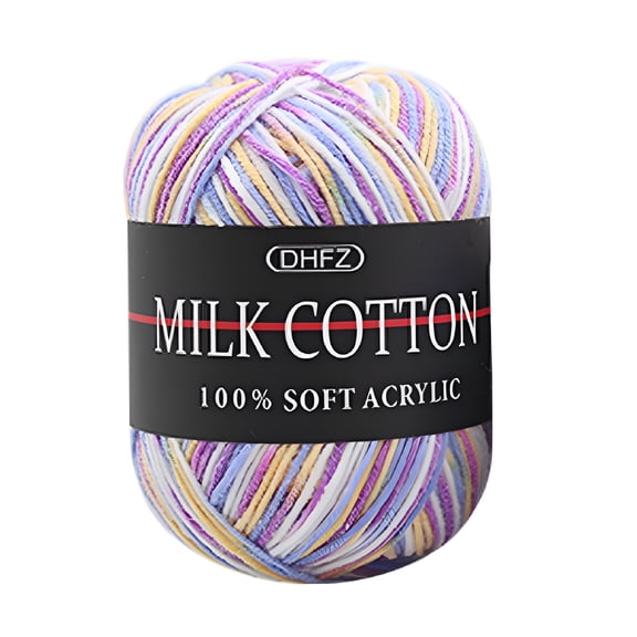 AUQ Yarn Thread,Multicolored Crochet Yarn for Knitting and Crocheting,Variegated Yarn Skeins (50g Each),Bulk Yarn Ideal for Beginners,Assorted Colors