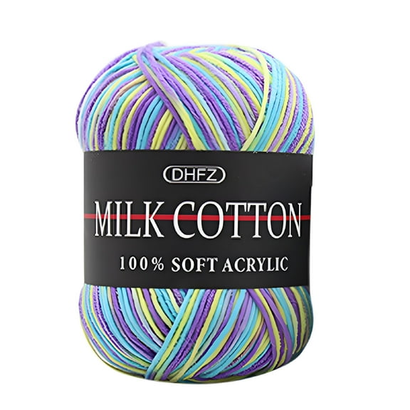 AUQ Yarn Thread,Multicolored Crochet Yarn for Knitting and Crocheting,Variegated Yarn Skeins (50g Each),Bulk Yarn Ideal for Beginners,Assorted Colors
