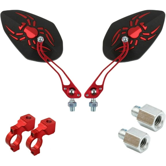 AUR Bike Mirror, Rotatable and Adjustable, 2 Pieces Bike Mirror 360 Degree Adjustable Rotatable Handlebar Mirror, Universal for Bike Bicycle, Safe Rearview Mirror for Mountain Road Bike