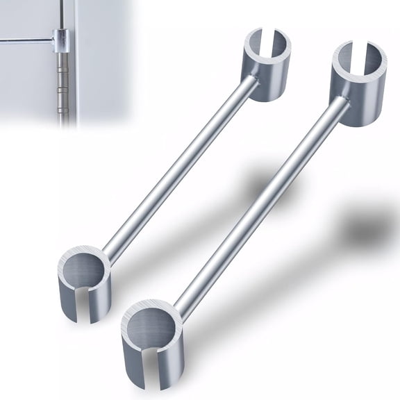 AUR Door Hinge Adjustment Tool 2PCS, (0.55~0.75in & 0.9~0.98in) Multi-Size Hinge Adjustment Tool, Universal Stainless Steel Hinge Gap Adjustment Wrench for Residential & Commercial Use