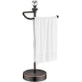 thumbnail image 1 of AUR Heavy Weighted Hand Towel Holder(with Crystal Ball) Standing Hand Towel Holder Total Height 15.7'' for Kitchen,Bathroom,Vanity,Classic Decorative Metal Hand Towel Stand,Oil Rubbed Bronze, 1 of 12