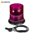 thumbnail image 1 of AURA 7" 12W LED Beacon Warning Strobe Light [SAE Class 1] [38 Flash/Rotate Patterns] [9' Cigarette Lighter Adapter] Warning Emergency Vehicle Lights for Cars & Trucks- Purple, 1 of 8