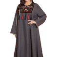thumbnail image 1 of AURA Plus Size Summer Maxi Dress Loose A Line Embroidered Long Sleeve Modest Dress, 1 of 10