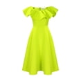 thumbnail image 1 of AURA Plus Size Summer Ruffle Sleeve High Waist Maxi Swing Dress Elegant Banquet Party Dress XL XXXL, 1 of 9