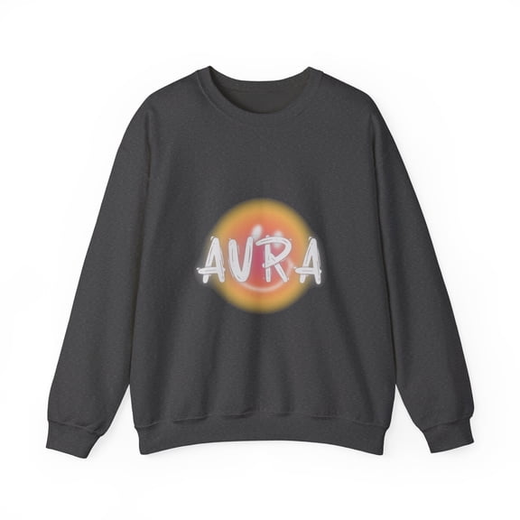 AURA Unisex Sweatshirt Vibrant Design Cozy Jumper Fashion Apparel