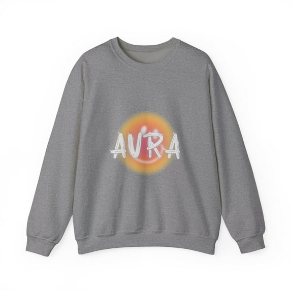 AURA Unisex Sweatshirt Vibrant Design Cozy Jumper Fashion Apparel