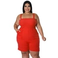 thumbnail image 1 of AURA Women Backless Jumpsuit Summer High Waist Wide Leg Romper Casual Elegant Outfit, 1 of 7