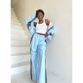 thumbnail image 1 of AURA Women Color Block Tracksuit Set Zip Up Long Sleeve Casual Outfit Loose Fit Jogger Set Streetwear Style, 1 of 7