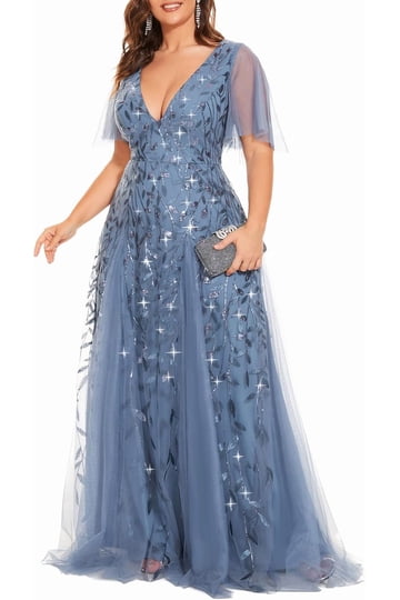 petite long black dresses Alex Evenings 82351702 Formal Ruffle Evening Dress – The Dress Outlet Luxury Crystal Evening Gown LowStock:42740351303731 An elegant waterfall ruffle Size:Made To Order