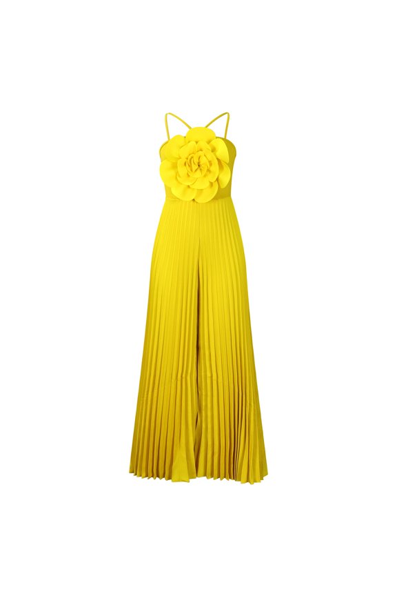 Womens Sexy High Waist Wide Leg Jumpsuit African Style Pleated Summer Fashion Outfit