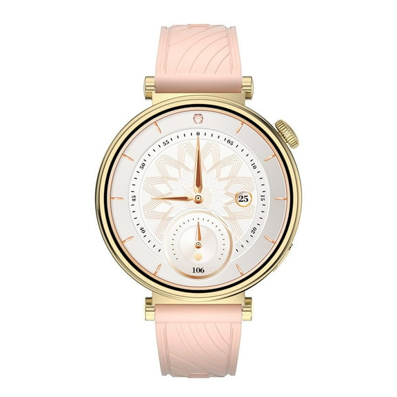 AURAFIT AM23 Stylist lady watch with AMOLED screen, IP67 waterproof, Health monitor, 100 sport mode, Messege notifications, Bluetooth Calling, Music control, Camera control, Weather report