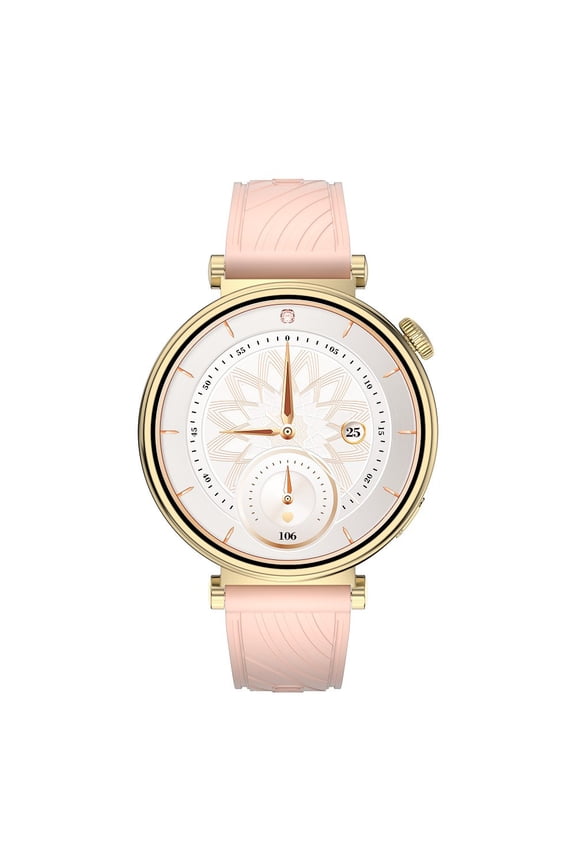 AM23 Stylist lady watch with AMOLED screen, IP67 waterproof, Health monitor, 100 sport mode, Messege notifications, Bluetooth Calling, Music control, Camera control, Weather report
