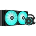 thumbnail image 1 of AURAFLOW X 240 CPU Water Cooler 12V RGB AIO Cooler 240mm CPU Liquid Cooler 2X120mm RGB Fan, Intel 115X/1200/2066, AMD AM4, 1 of 7