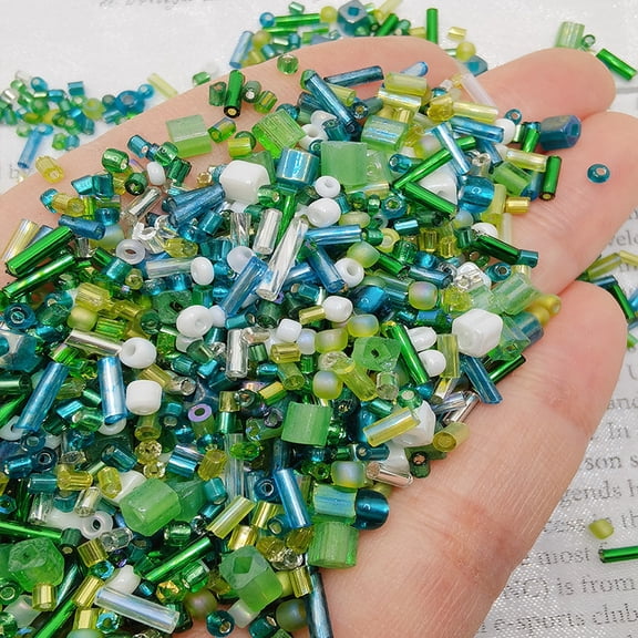 AURARMLET Vibrant Assorted Glass Beads Mix for Jewelry Making, Embroidery, Crafts, Projects and Designs