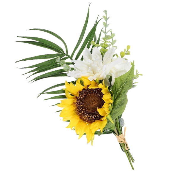 AURARMLET 1 Bundle of Flower Artificial Realistic Sunflower for Festival Green