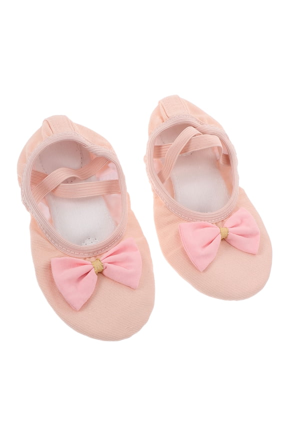 1 Pair Ballet Booties For Girls Soft Sole Pink Cat Paw Design Suitable For Dance