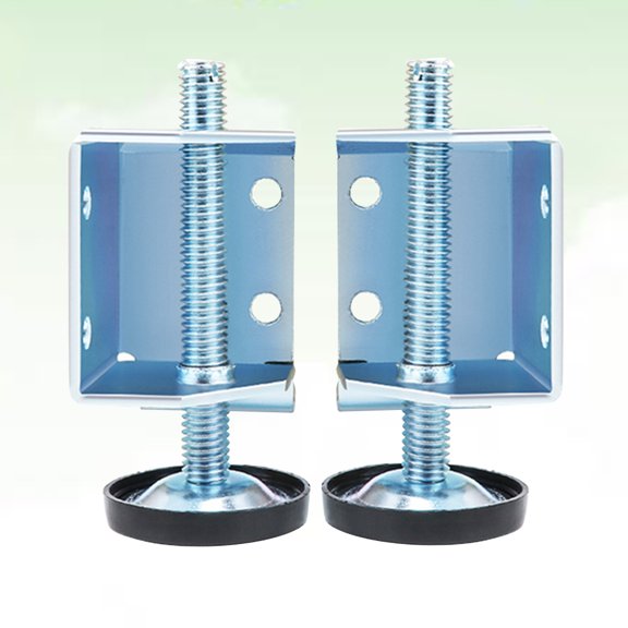 AURARMLET 1 Pair Cabinet Levelers Steel Round Furniture Leg Accessories