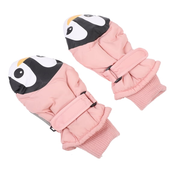 AURARMLET 1 Pair Girls Ski Mittens Warm Waterproof Winter Outdoor Fun