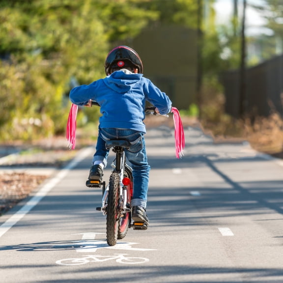 AURARMLET 1 Pair Grip Tassel Bike Decorations with Windmill Shape Plastic for Outdoor Activities