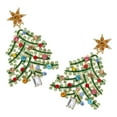 thumbnail image 1 of AURARMLET 1 Pair Christmas Tree Earrings for Women Holiday Jewelry, Multi-Alloy Festive Statement Accessories for Seasonal Style, 1 of 6
