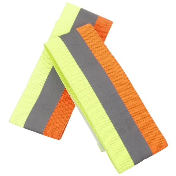 AURARMLET High Visibility Reflective Arm Bands Multi-Color for Running Cycling Hiking