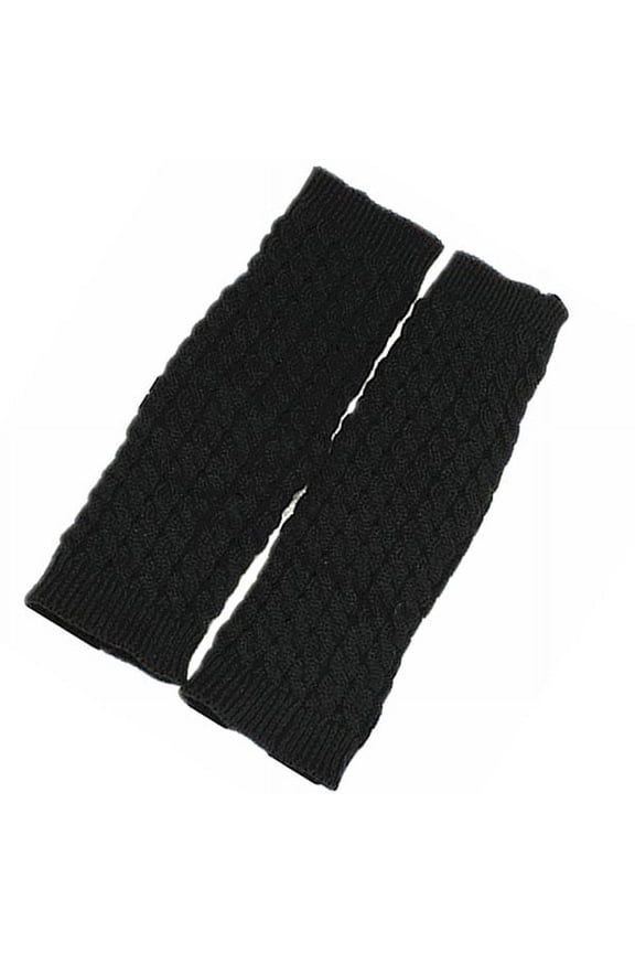 Black Acrylic Fiber Knee High Socks Button Boot Socks for Boot Use