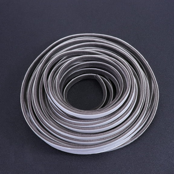 AURARMLET Grey Window Draft Stopper Roll, PP Sealing Strip for Glass Doors and Furniture