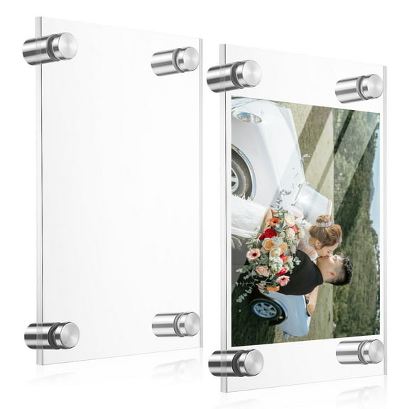 AURARMLET Clear Acrylic Picture Frame Set, Transparent Design, 1 Piece