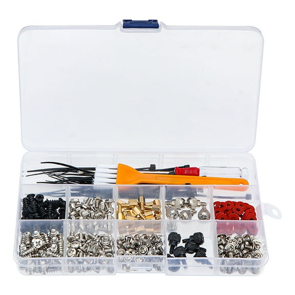 AURARMLET Assorted Color Steel Computer Case Screw Computer Assembly 1Set