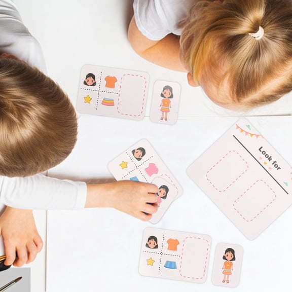 AURARMLET 1 Set Preschool Flashcards Interactive Play Find the Same Observation Skills Training For Toddlers