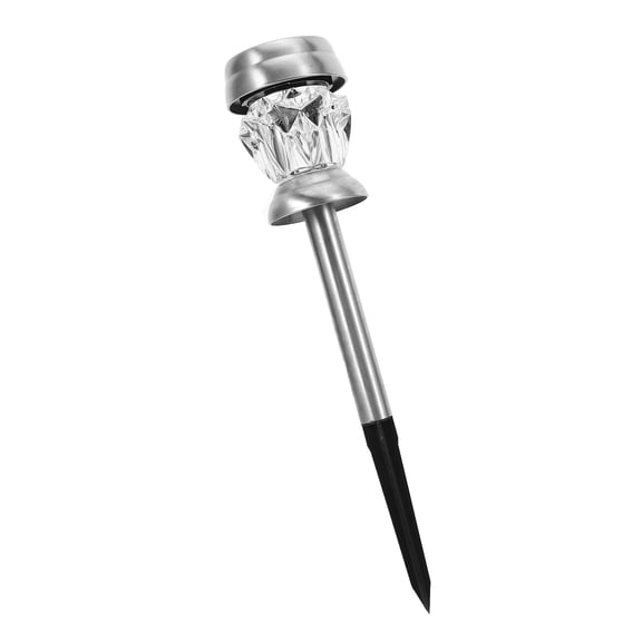 AURARMLET 1 Set Pumpkin Shape Solar Light Outdoor Waterproof Silver for Lawns