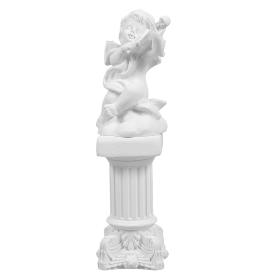 AURARMLET Resin Figurines Home Mini Statue White Resin 1 Set