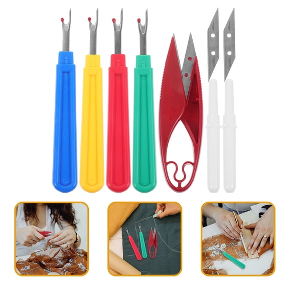 AURARMLET 1 Set Sewing Tools and Accessories with Stainless Steel Seam Ripper and Nonslip Grip for Creative Projects