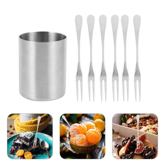 AURARMLET Bread Forks for Hotel Use Stainless Steel 1 Set Silver