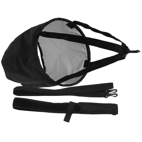 AURARMLET Swim Resistance Parachute Set with Black Neoprene Ribbon for Freestyle Swim Training and Performance