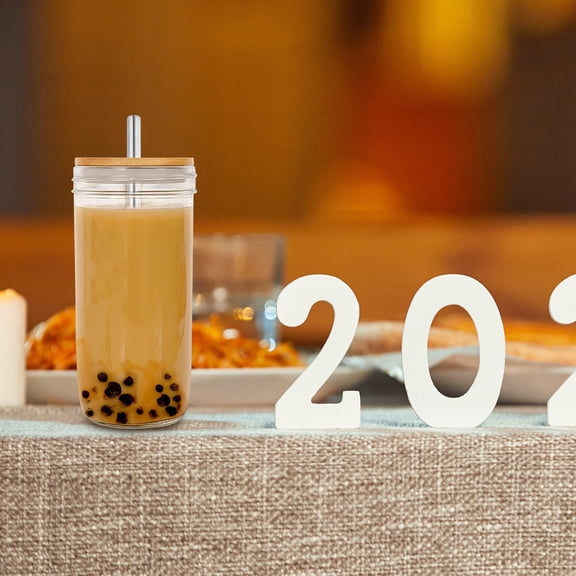 AURARMLET 1 Set of Dust-proof Jar Sealing Lids with Synthetic Material for Summer Cold Drinks